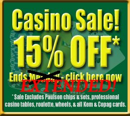 15% Off Casino Supplies
